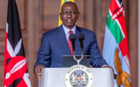 A photo of President William Ruto addressing the public during a past event. Photo / William Ruto