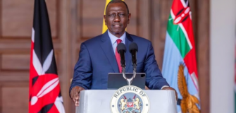 A photo of President William Ruto addressing the public during a past event. Photo / William Ruto