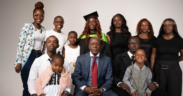 A photo showing Boni Khalwale and his children during the graduation of Flavia. Photo/ Boni Khalwale/ X