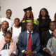 A photo showing Boni Khalwale and his children during the graduation of Flavia. Photo/ Boni Khalwale/ X
