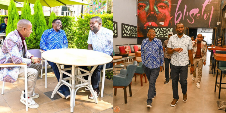 A photo showing Edwin Sifuna , Babu Owino and James Orengo in a lunch date on September 4 , 2026 in Nairobi. Photo James Orengo X