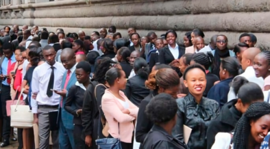 A photo showing Jobseekers lining up for interviews. PHOTO/Nation Africa.