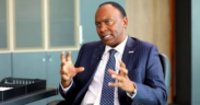 A photo showing Tom Gitogo, Britam CEO speaking during a previous interview. Photo/ Courtesy