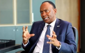 A photo showing Tom Gitogo, Britam CEO speaking during a previous interview. Photo/ Courtesy