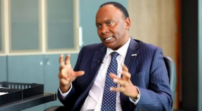 A photo showing Tom Gitogo, Britam CEO speaking during a previous interview. Photo/ Courtesy