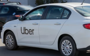 A photo showing Uber vehicle in a packing . Photo/ Uber