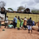 A photo showing the lorry after it overturned in Kitui leaving five people dead. Photo/ File