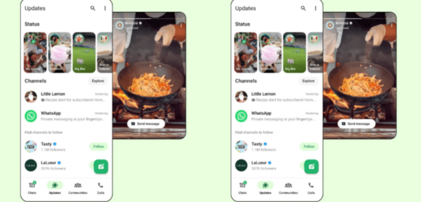 A screenshot showing an ad in whatsapp. Photo/ File
