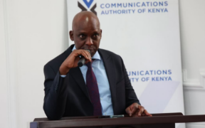 CA Director General David Mugonyi speaking during the opening of a past capacity-building session for actors within the cyber-security ecosystem in the African region. PHOTO/CA IG.