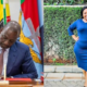 Collage photo showing president William Ruto and Millicent Omanga. Photo/ File
