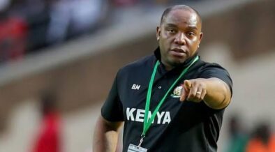 Harambee Stars coach Benni McCarthy. PHOTO/ Pulse Kenya
