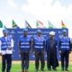 President William Ruto and Nigerian businessman Aliko Dangote break ground for the Dangote East Africa Refinery in Lamu county on September 30, 2026, joined by other regional leaders including Yoweri Museveni (Uganda), Abiy Ahmed (Ethiopia), Jean-Luc Savi de Tové (Togo). PHOTO/ PCS