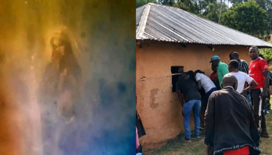 Mystery in Kisii as ‘Virgin Mary’ Image Emerges on Kitchen Wall