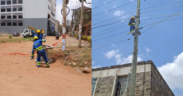 Photo showing Kenya Power team carrying out the transformer maintainance in Nairobi . Photo/ Kenya Power