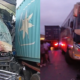Photo showing the aftermath of the accident involving dreamline bus and the truck after accident. Photo/ Sholla Ard/ X