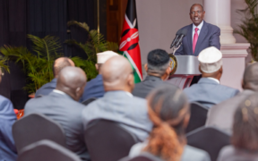 President William Ruto speaking during the signing of Kenya- Italy Deal on building of new hospital . Photo William Ruto X