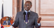 President William Ruto with an insert of Wilson Sossion