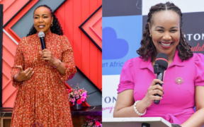 Teresa Njoroge addressing womens at a past event for Clean Start Africa. Photo Teresa Njoroge Facebook