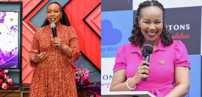 Teresa Njoroge addressing womens at a past event for Clean Start Africa. Photo Teresa Njoroge Facebook