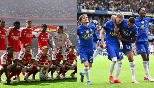 A collage of Arsenal and Chelsea football players. PHOTO/Arsenal/Chelsea
