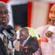 A collage photo of DCP Leader Rigathi Gachagua and Prophet Owuor during a Church Service with an insert of President William Ruto. PHOTO/ File