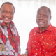 Former President Uhuru Kenyatta former Cabinet Secretary Fred Matiang’i during the Jubilee Party delegates meeting held at Thika Greens in Murang’a county, November 7, 2025. PHOTO/ Jubilee party Facebook