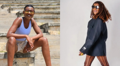 A collage photo of Kenyan model Abigael Wakasa Njasi popularly known as Ms Njasi. PHOTO/ Ms Njasi Instagram