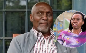 A photo of Mwalimu Jackson Karua and an insert of his daughter Martha Karua PHOTO/Courtesy