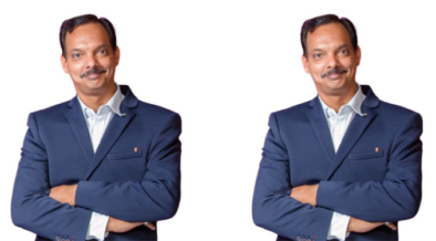 A photo collage of Sanjeev Panwar, Chief Finance Officer of WPP Scangroup Plc set to leave the company at the end of 2026 after 18 years. PHOTO/ NSE X