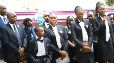 The girl speaking during a funeral PHOTO/X