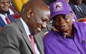 A photo of President William Ruto and COTU Secretary General Francis Atwoli. PHOTO/ PEOPLE DAILY