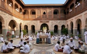 Photo of muslims in a madrasa. PHOTO/ GEMINI