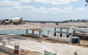 A bridge being built using Bamburi Cement PHOTO/File