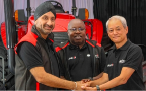 Corporate executives involved in the management transition of the agricultural machinery brand Case IH under CFAO Mobility Kenya PHOTO/File