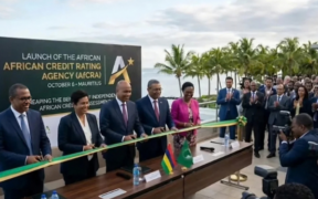 A photo showing african leaders during the launch of AfCRA in Mauritius. Photo/ Couresy