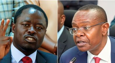 Homa Bay Town MP Peter Kaluma and Busia Governor Paul Otuoma. PHOTO/ Nation