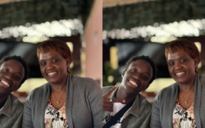 Photo of Rono and his late Mom. Photo /Rono
