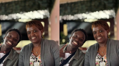 Photo of Rono and his late Mom. Photo /Rono