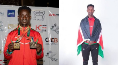 Photo showing kenyan skarter Kevin Kiarie . Photo/ Kevin Kiarie