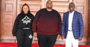 A photo of President William Ruto, Zimbabwean businessman Wicknell Chivayo and his wife Lucy Muteke. PHOTO/ Wicknell Chivayo X