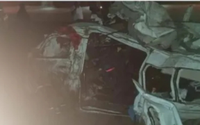 A photo of a matatu involved in the accident PHOTO/FB