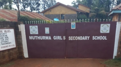 A photo of Muthurwa Girls Secondary School entrance. PHOTO/ Muthurwa Girls Facebook