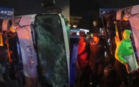 A collage photo of the aftermath of the crash at the Riverland area of Meru town on the night of Thursday, October 8, 2026. PHOTO/ Lindah Gitonga Facebook