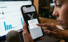A photo of a content creator deleting a post on X after low engagement. PHOTO/ CHATGPT