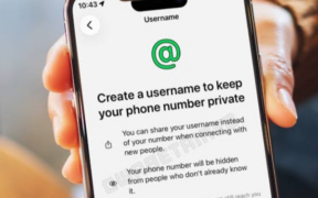 A phone showing how to create usernames on WhatsApp PHOTO/iStock